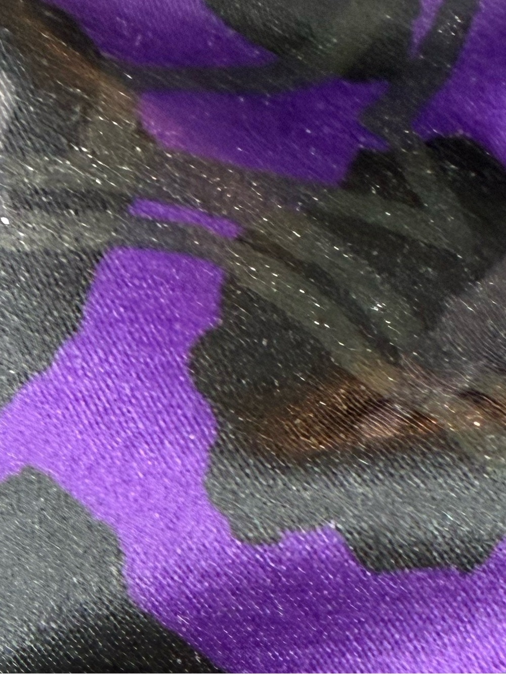COACH POPPY OCELOT PURPLE DAISY GLAM GLITTER TOTE BAG - Picture 8 of 16